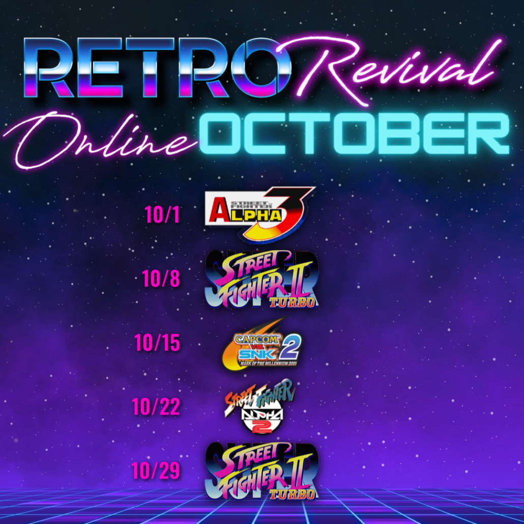 Retro Revival October Online Schedule